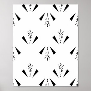 Póster Decorativo, gris de carbón vegetal