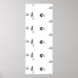 Póster Decorativo, gris oscuro, Rótulo peatonal de carbón