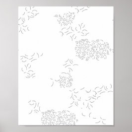Póster Decorativo, gris pálido