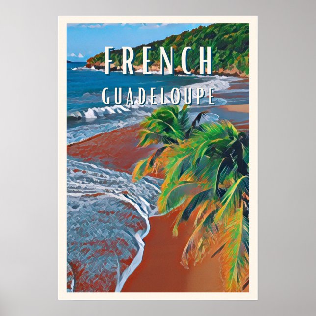 Póster Découvrez les trésors tropicaux de la Guadeloupe (Frente)