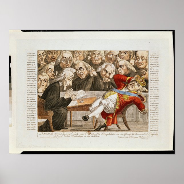 Póster Decreto Imperial a Jorge III (Frente)