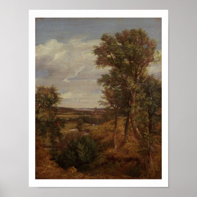 Póster Dedham Vale, 1802 (aceite sobre lienzo) (Frente)
