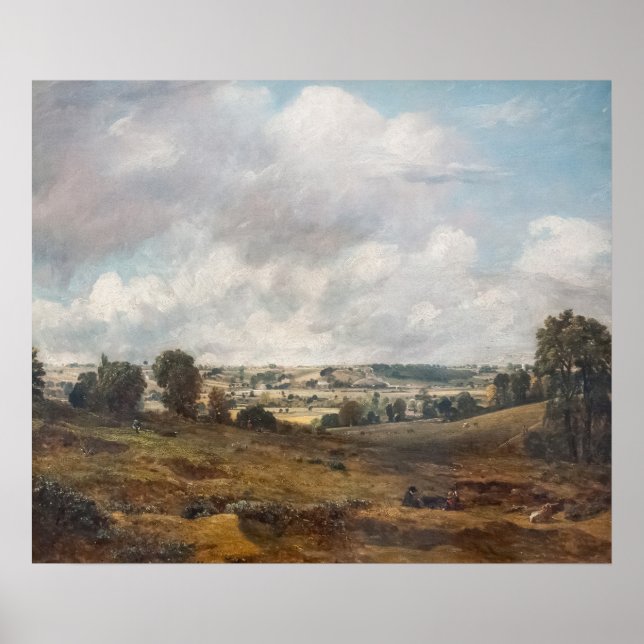 Póster Dedham Vale de East Bergholt - Constable (Frente)