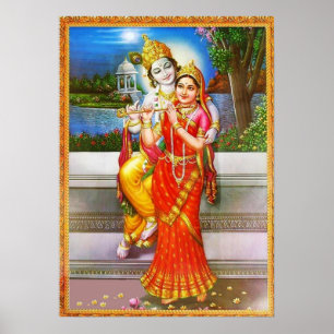 Póster Dedicación a Radha Krishna