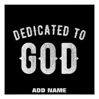 DEDICADO A DIOS PERSONALIZABLE GUAY TEXTO BLANCO