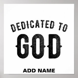 PÓSTER DEDICADO A DIOS PERSONALIZABLE GUAY TEXTO NEGRO