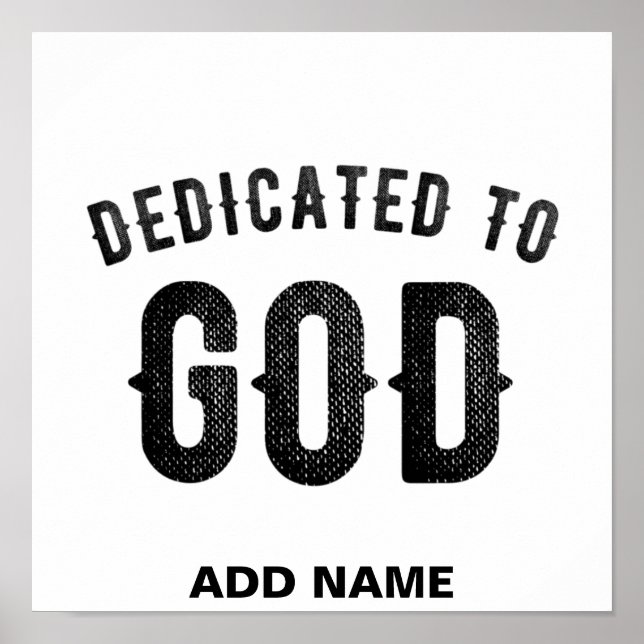 PÓSTER DEDICADO A DIOS PERSONALIZABLE GUAY TEXTO NEGRO (Frente)