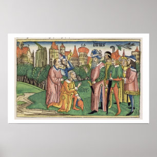 Póster Dedican a Ezra 6 16 el templo de Jerusalén cerca