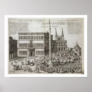 Póster Dedication of the Obelisk in front of the Basilica