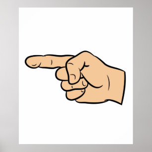 Póster Dedo puntal