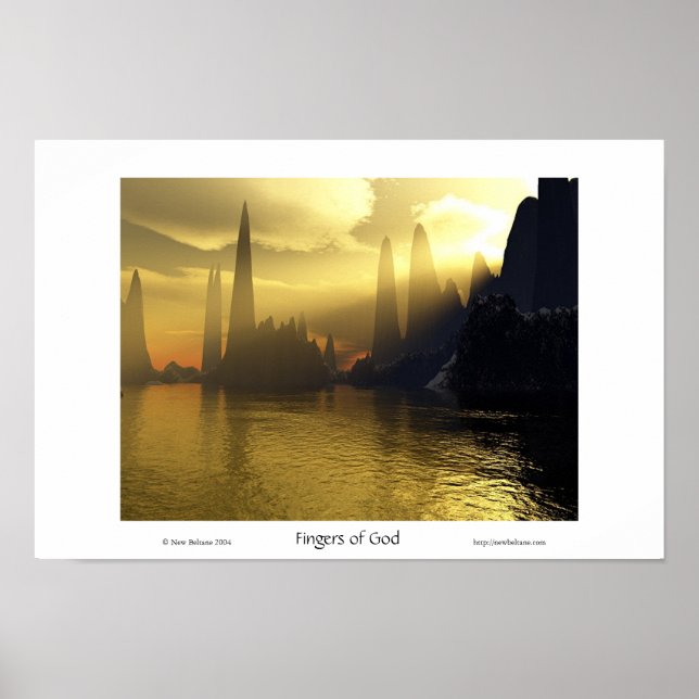 Póster Dedos de Dios (Frente)