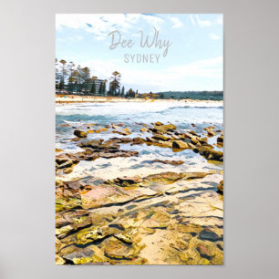 Póster Dee Why Northern beach sydney