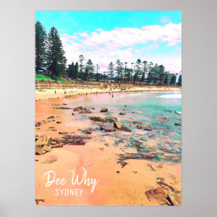 Póster Dee Why Northern beach sydney