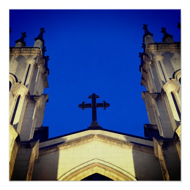 Póster Deep blue cross (Anverso)