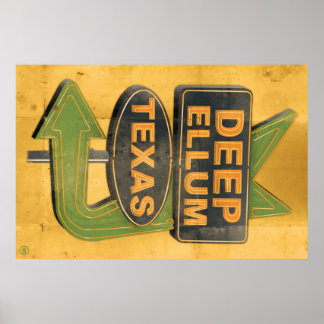 Póster Deep Ellum Texas