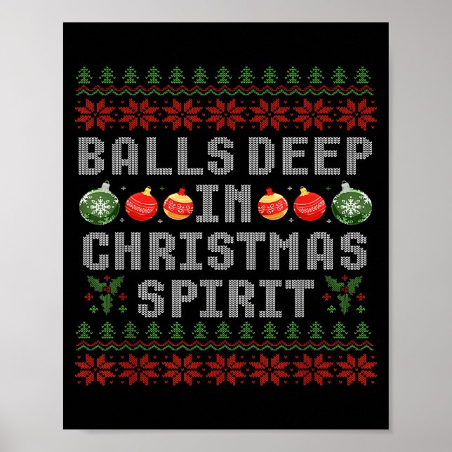 Póster Deep In The Christmas Srit Couples Ugly Matching  (Frente)