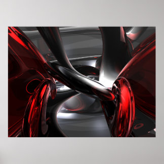 Póster Deep Wounds Abstract Poster