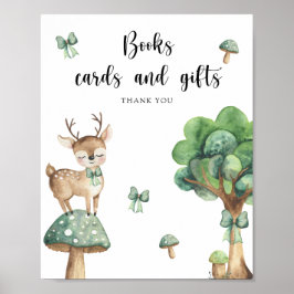 Póster Deer acuarela - poster de libros, tarjetas y regal