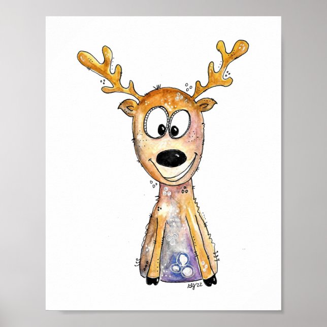 Póster Deer caprichoso (Frente)