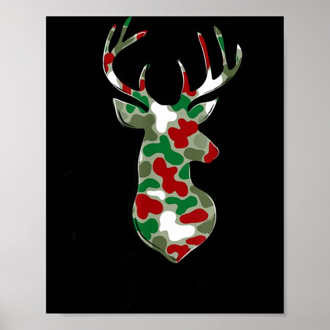 Póster Deer Hunting Christmas Tis The Season Hunting Seas (Frente)