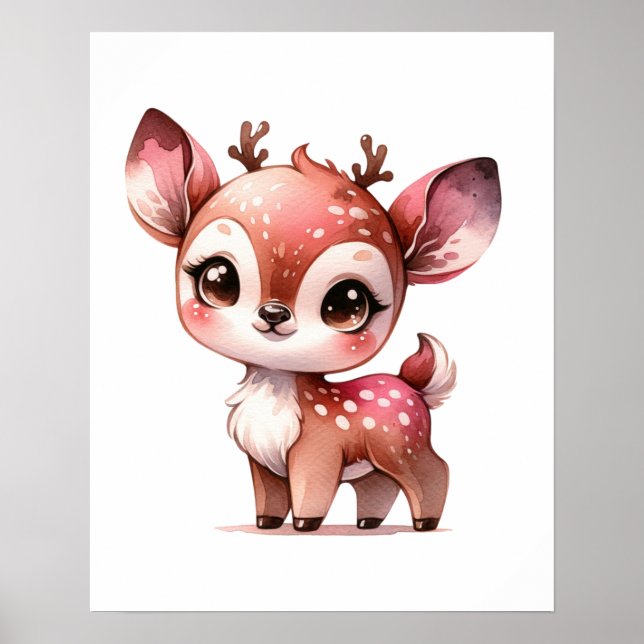 Póster Deer Nursery Art (Frente)