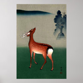 Póster Deer Ohmuro Koyo 1950