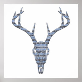 Póster Deer Skull Wall Art