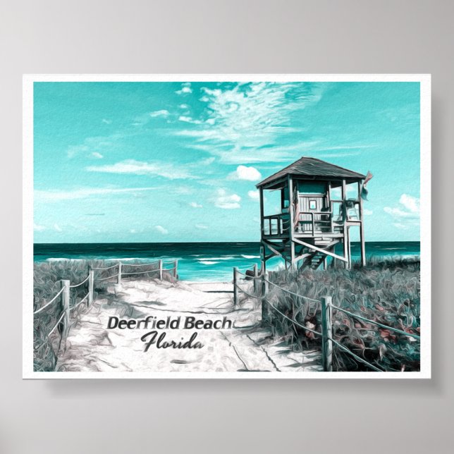 PÓSTER DEERFIELD BEACH FLORIDA (Frente)