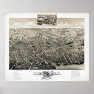 Póster Deering, Poster Maine 1886