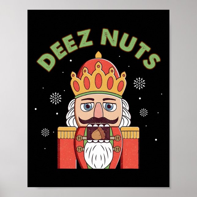 Póster Deez Nutcracker Nut Men Fun Navidades P (Frente)