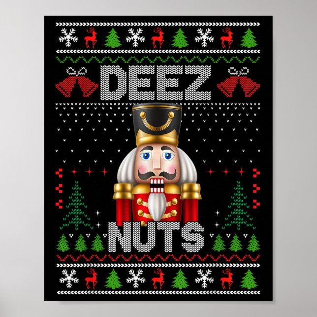 Póster Deez Nutcracker Shirt Graciosos Navidades De (Frente)