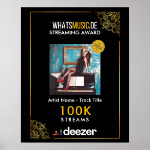 Póster Deezer Music Streaming Award Poster