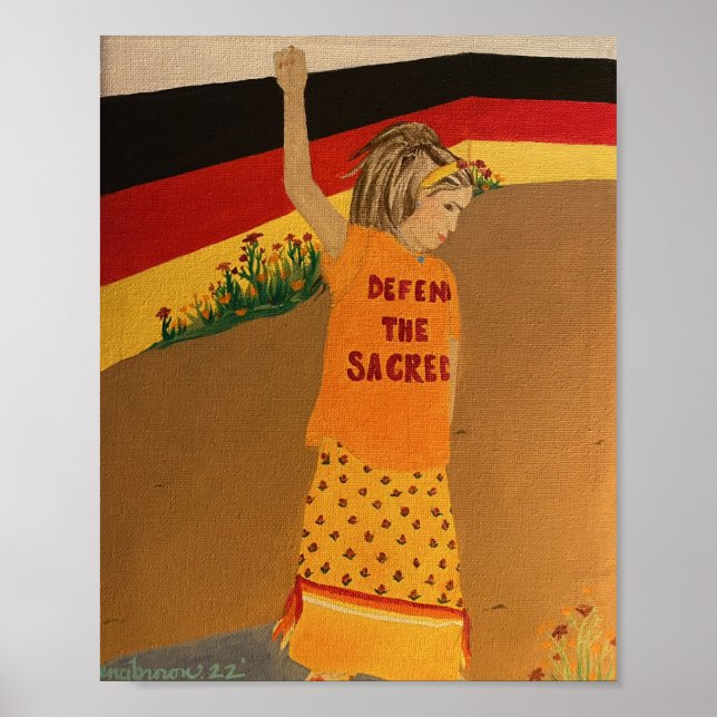Póster "Defender al sagrado" Poster (Frente)