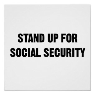 Póster Defender la seguridad social