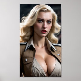 Póster Defendiendo la patria