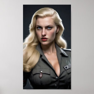 Póster Defendiendo la patria