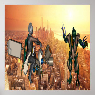 Póster Defensa del Planeta Tierra