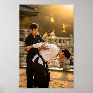 Póster Defensa Personal Coreana Hapkido