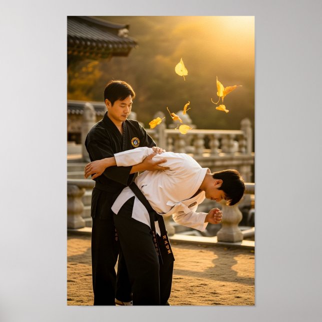 Póster Defensa Personal Coreana Hapkido (Frente)