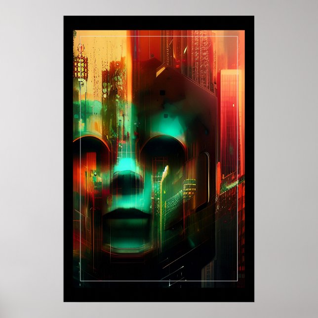 Póster Defenseless Against the City (Frente)