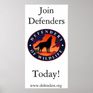 Póster Defensores de la vida silvestre