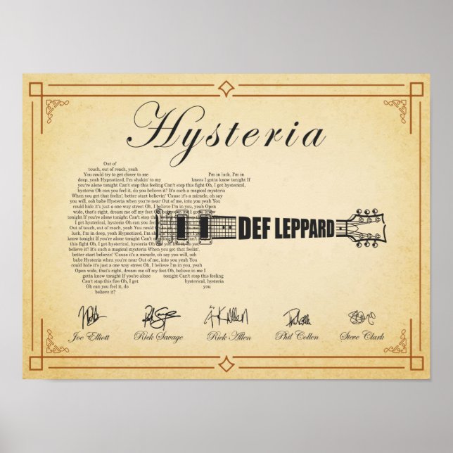 Póster Deff Leppard (Frente)