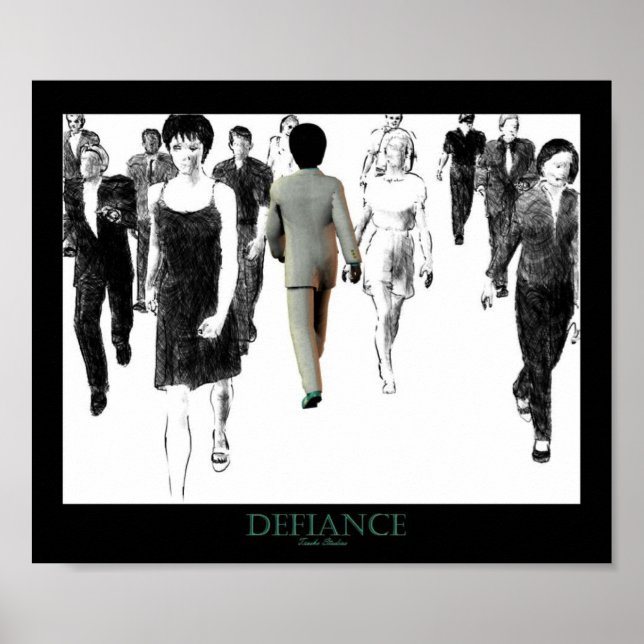 Póster Defiance White