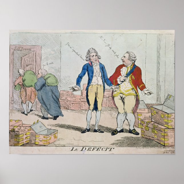 Póster Déficit, 1788 (Frente)