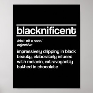Póster Definición Blacknificent Historia Negra Orgullo Ne
