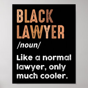 Póster Definición de abogado negro Abogados afroamericano