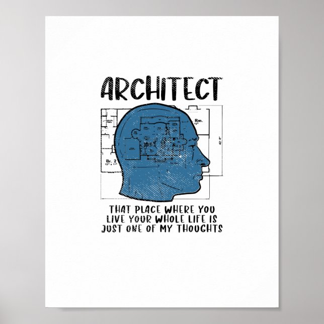Póster Definición de arquitecto (Frente)
