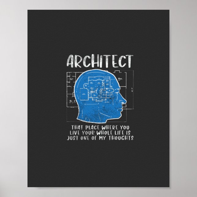 Póster Definición de arquitecto (Frente)