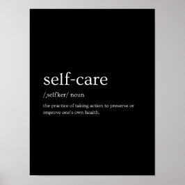 Póster Definición de autocuidado