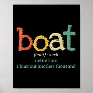 Póster Definición de barco rompe otro mil divertido Bo